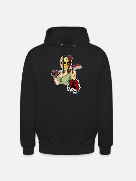 Lady 13 - Sweat-shirt à capuche unisexe - noir