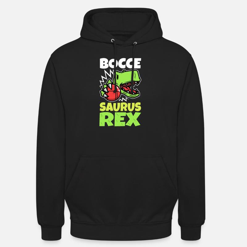 Boccesaurus Rex - Sweat-shirt à capuche unisexe - noir