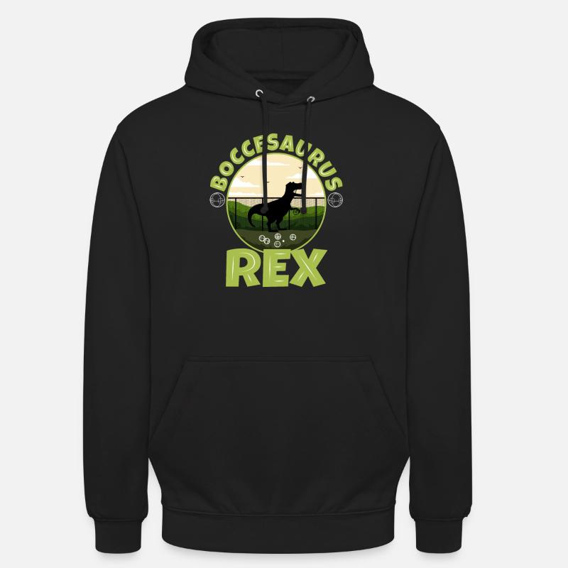 Boccesaurus Rex - Sweat-shirt à capuche unisexe - noir