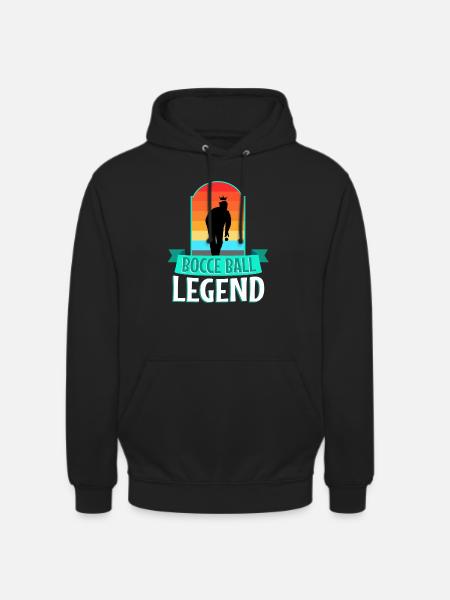 Bocce ball legend - Unisex Hoodie - black