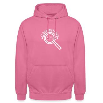 Cloud Watcher - Unisex Hoodie - pink - Front - Alina (178cm) & Michal (187cm)