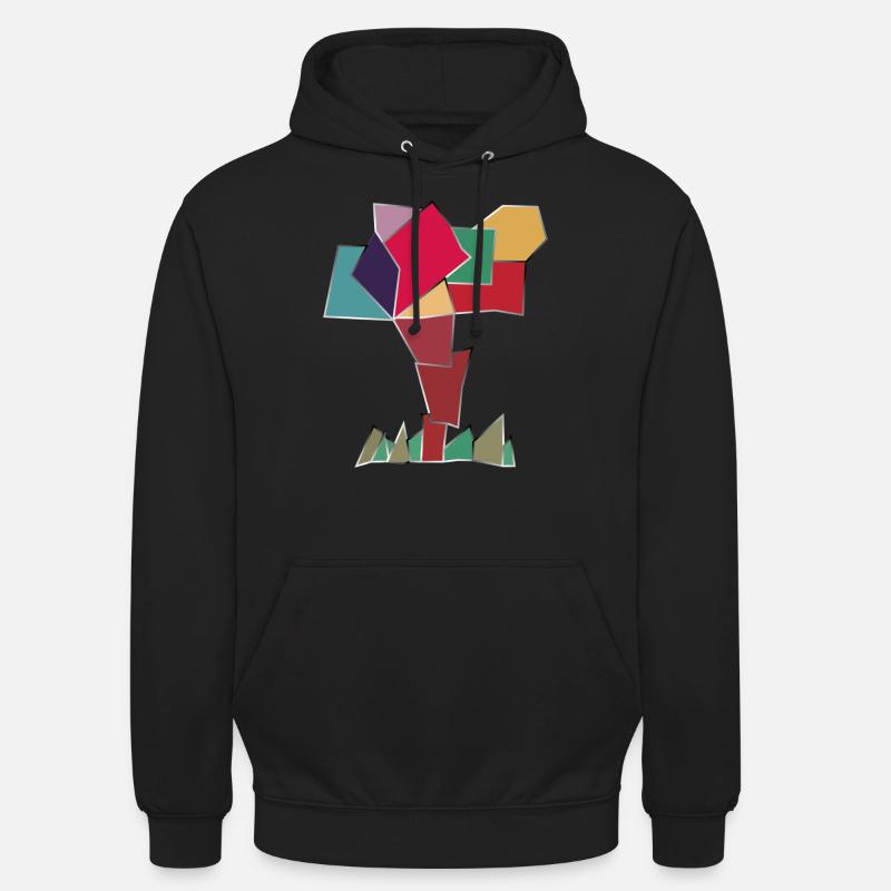 Glücklicher Baum - Unisex Hoodie - Schwarz