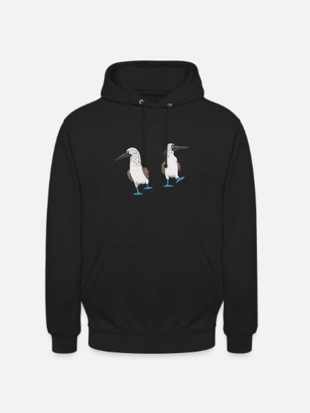 Blaufußtölpel Blue-footed Booby Seevogel - Unisex Hoodie - Schwarz