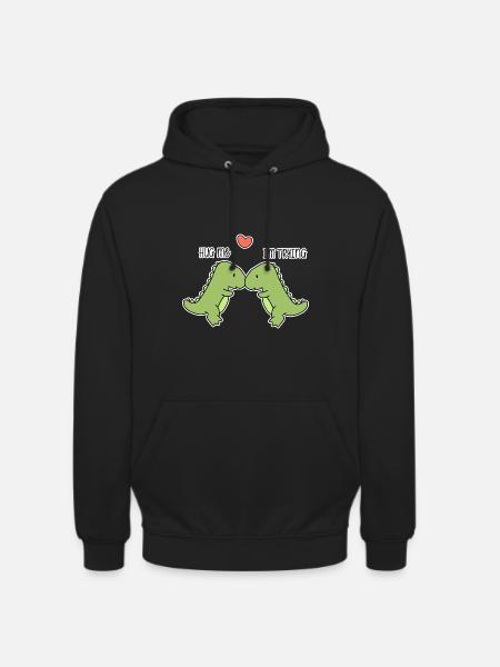 Dinosaures - Sweat-shirt à capuche unisexe - noir