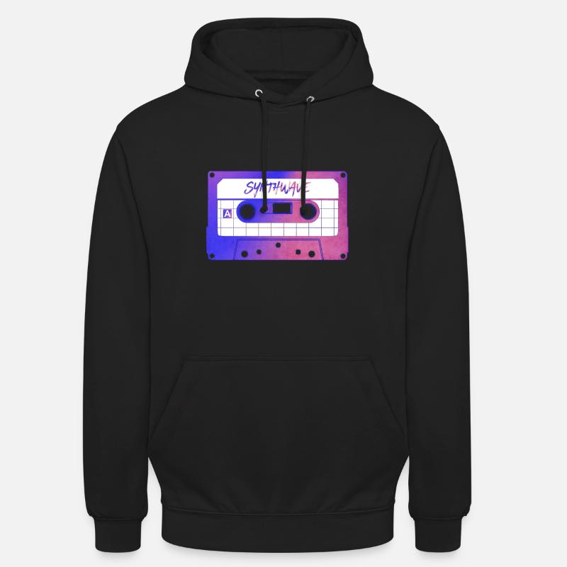Retrowave Synthwave 80s Design - Unisex Hoodie - Schwarz