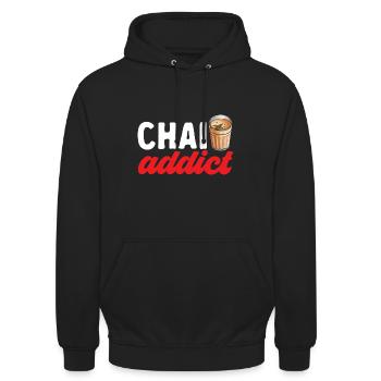 Chai Tee Masala Chai - Unisex Hoodie - Schwarz - Vorne - Alina (178cm) & Michal (187cm)