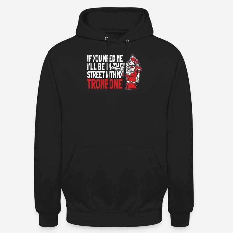 Trombone - Sweat-shirt à capuche unisexe - noir
