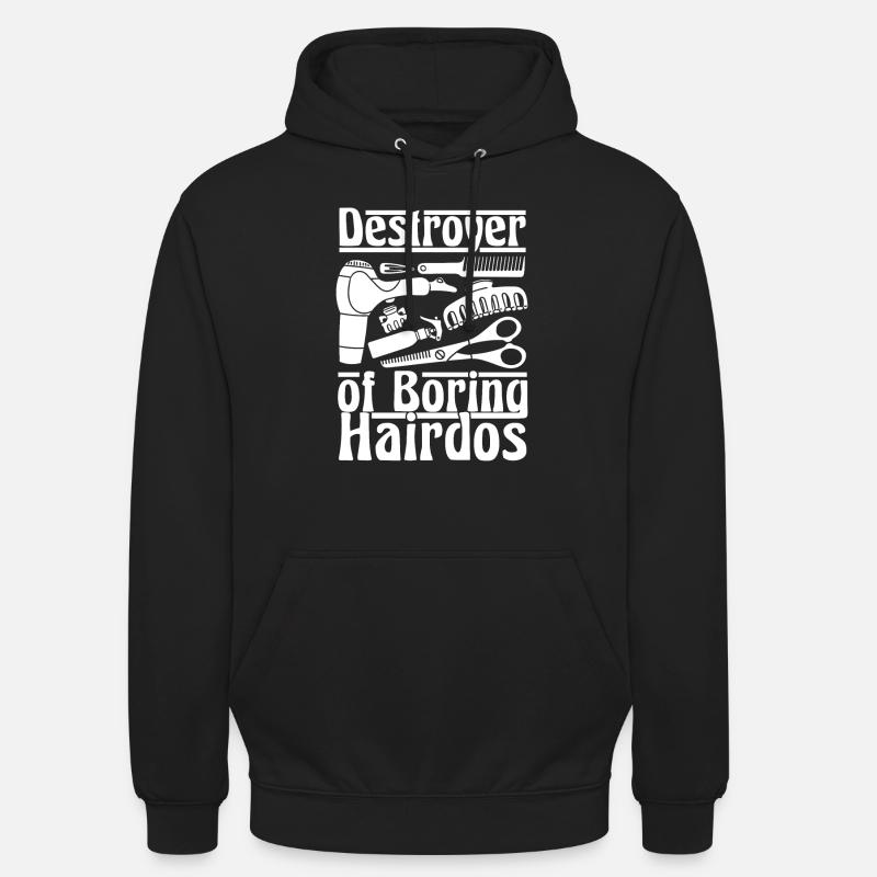 Coiffeur Coiffeur Drôle - Sweat-shirt à capuche unisexe - noir
