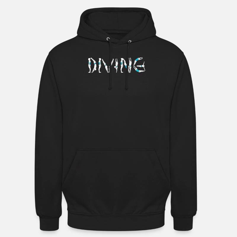 Diving Divers Persons - Unisex Hoodie - black
