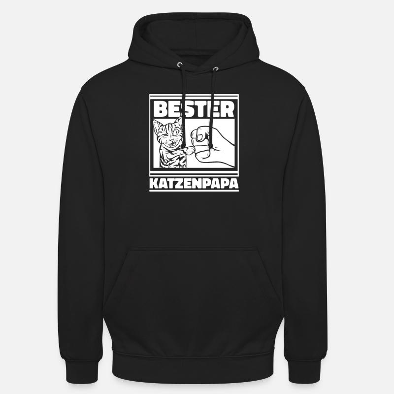 Cat Cat Daddy - Sweat-shirt à capuche unisexe - noir