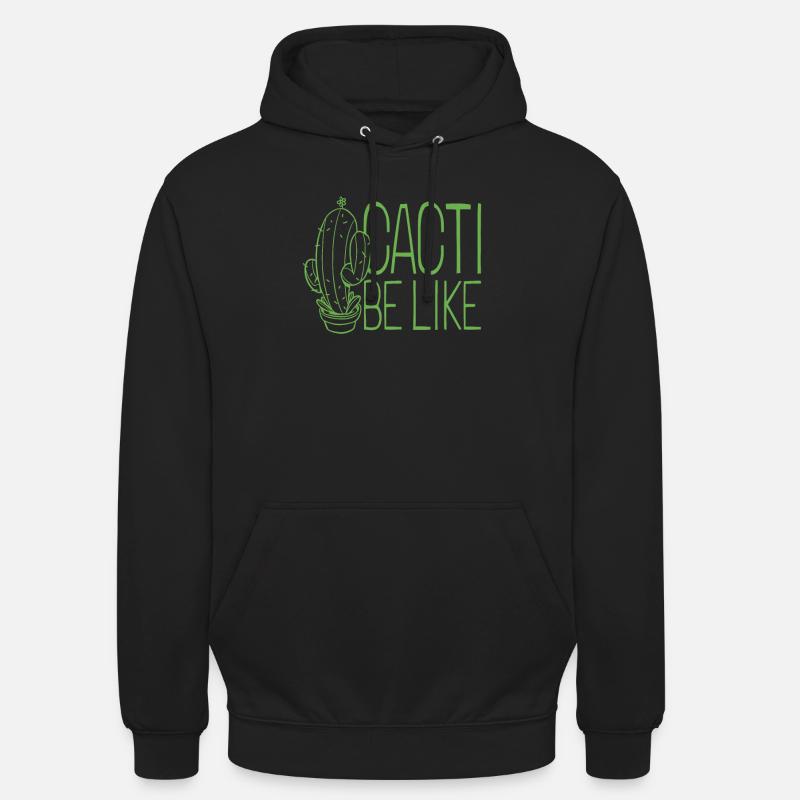 Cactus Jardin Cactus - Sweat-shirt à capuche unisexe - noir