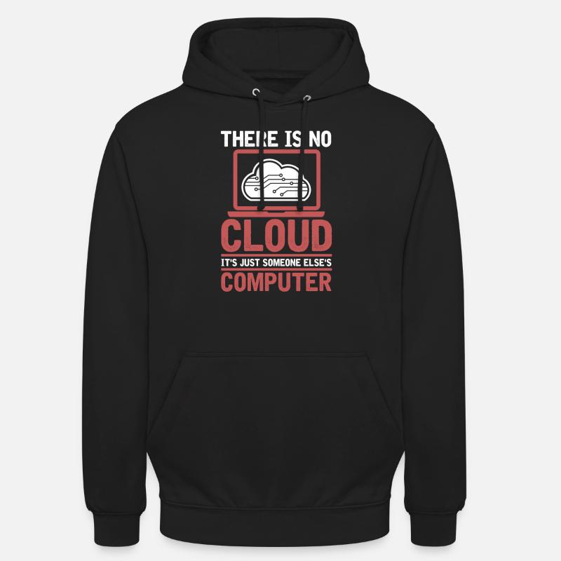 Développeur Codeur Programmeur Cloud Coding - Sweat-shirt à capuche unisexe - noir