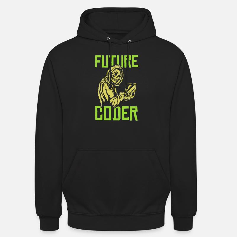 Developer Coder Programmer Skull - Unisex Hoodie - black