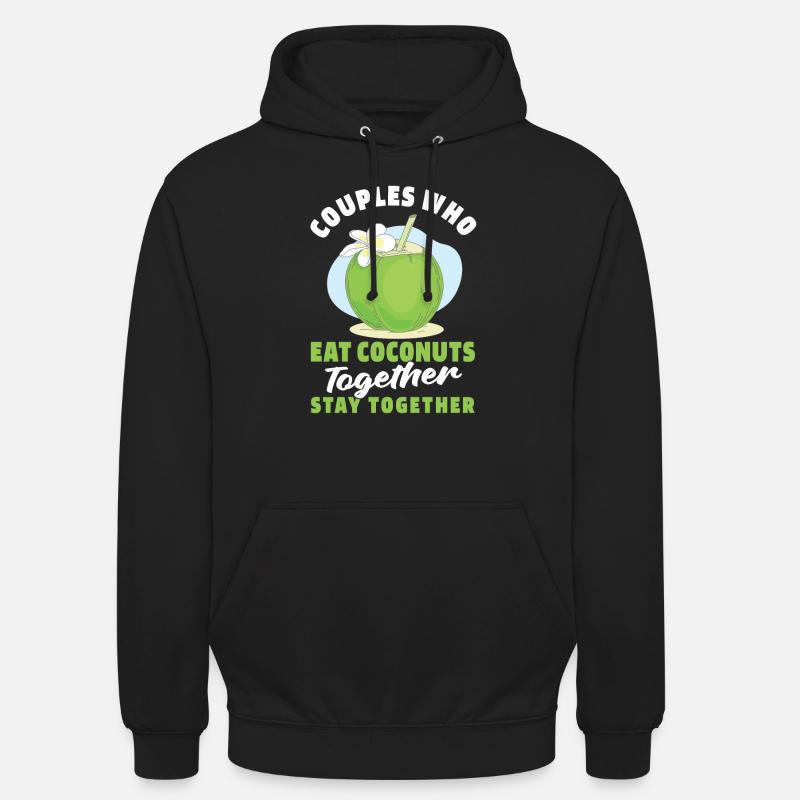 Paire de noix de - Sweat-shirt à capuche unisexe - noir