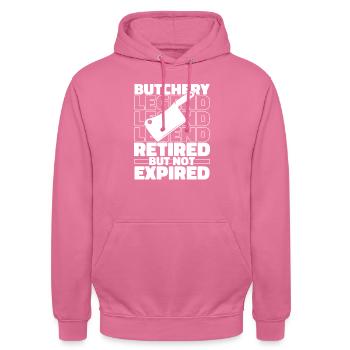 Fleischer Metzger Schlachter Im Ruhestand - Unisex Hoodie - Pink - Vorne - Alina (178cm) & Michal (187cm)