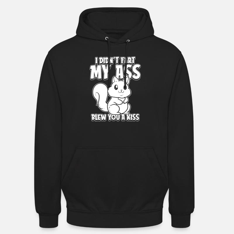Écureuil - Sweat-shirt à capuche unisexe - noir