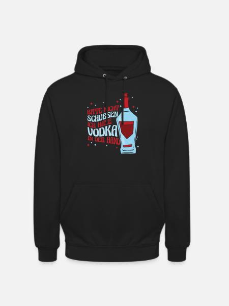 Vodka Wodka Witzig Wodka - Unisex Hoodie - Schwarz