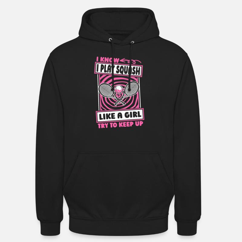 Squash Mädchen - Unisex Hoodie - Schwarz