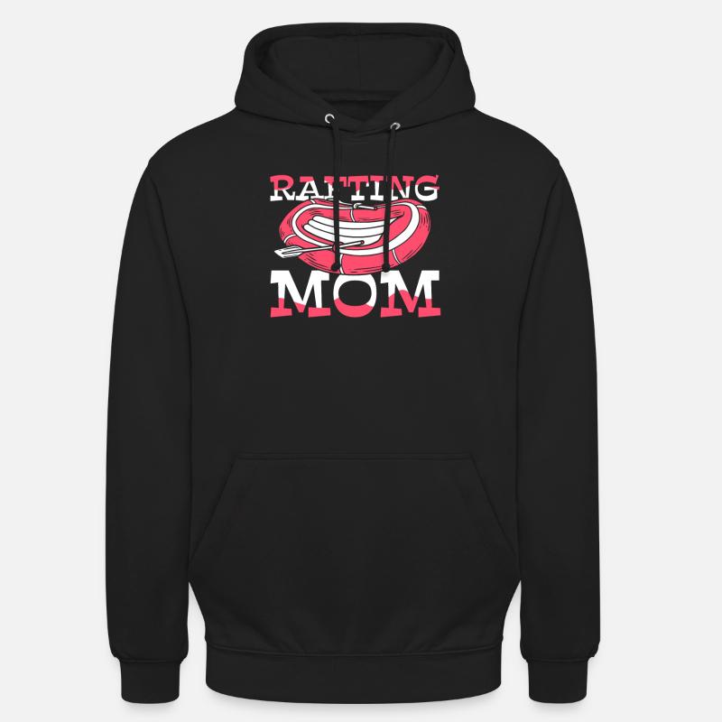 Rafting en eau vive - Sweat-shirt à capuche unisexe - noir