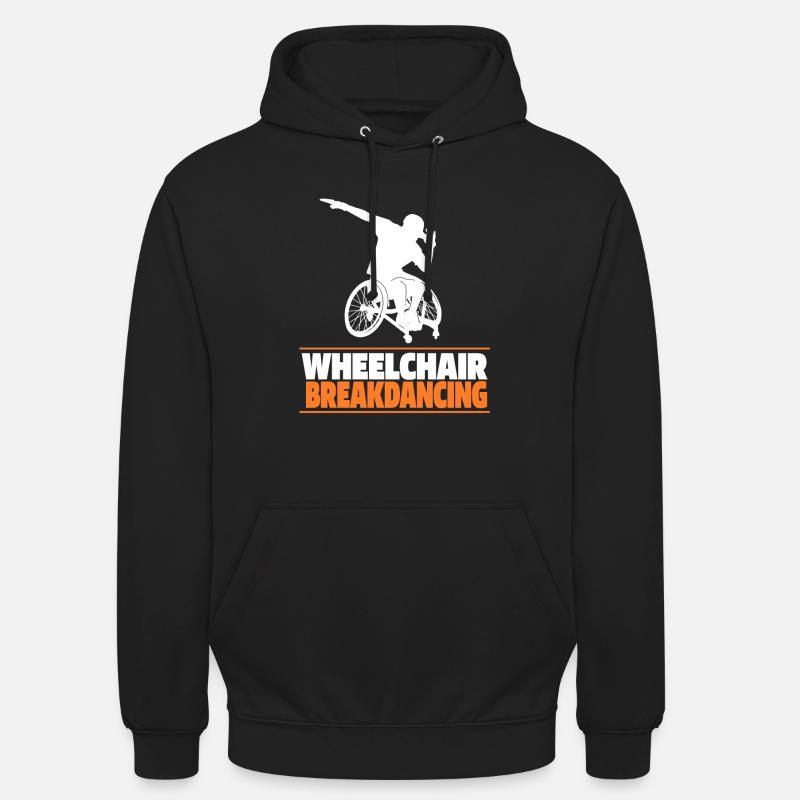 Breakdance Breakdancer Breakdancing Rollstuhl - Unisex Hoodie - Schwarz