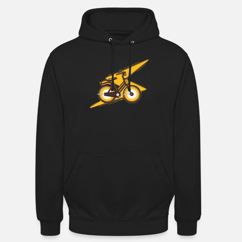 Vélo électrique E Bike - Sweat-shirt à capuche unisexe - noir