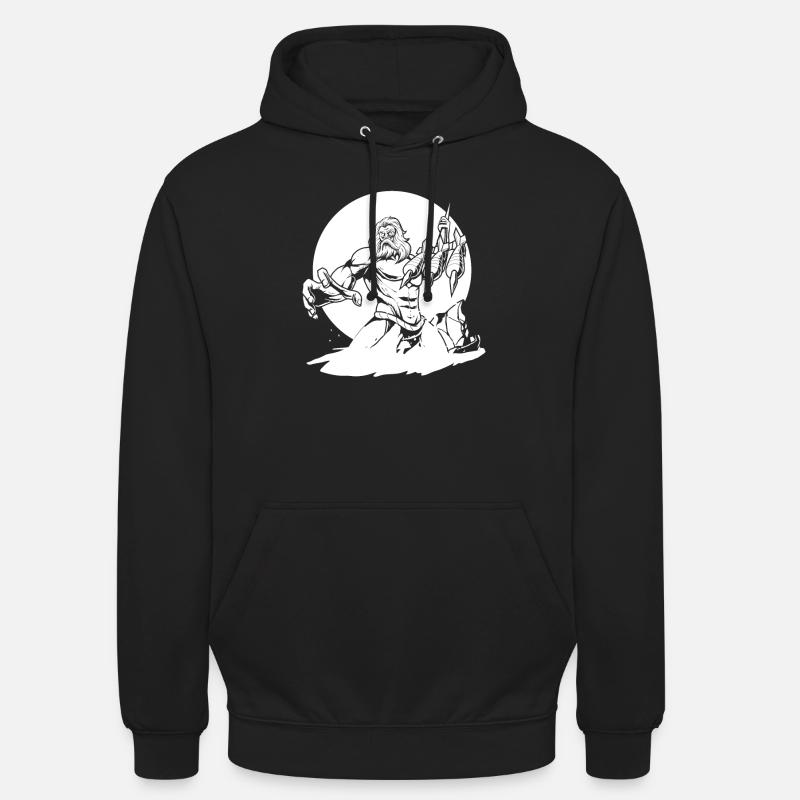 Joueur de fléchettes - Sweat-shirt à capuche unisexe - noir