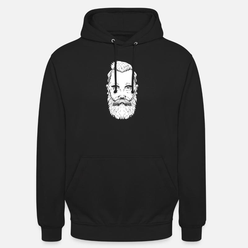 Bart Vollbart - Unisex Hoodie - Schwarz