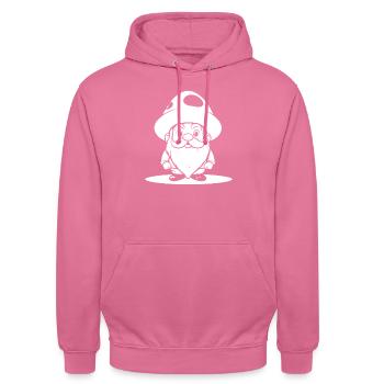 Pilzsammler Pilze - Unisex Hoodie - Pink - Vorne - Alina (178cm) & Michal (187cm)