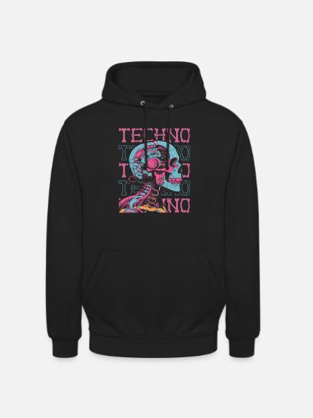 Techno Raver - Unisex Hoodie - black