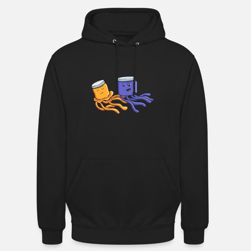 Méduses Plongée marine Méduses - Sweat-shirt à capuche unisexe - noir