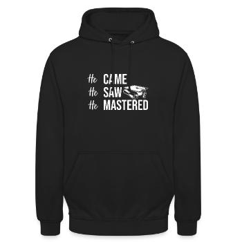 Master Etudes Master - Sweat-shirt à capuche unisexe - noir - Devant - Alina (178cm) & Michal (187cm)