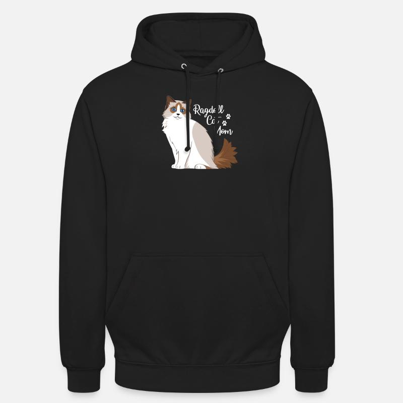 Ragdoll chat maman - Sweat-shirt à capuche unisexe - noir