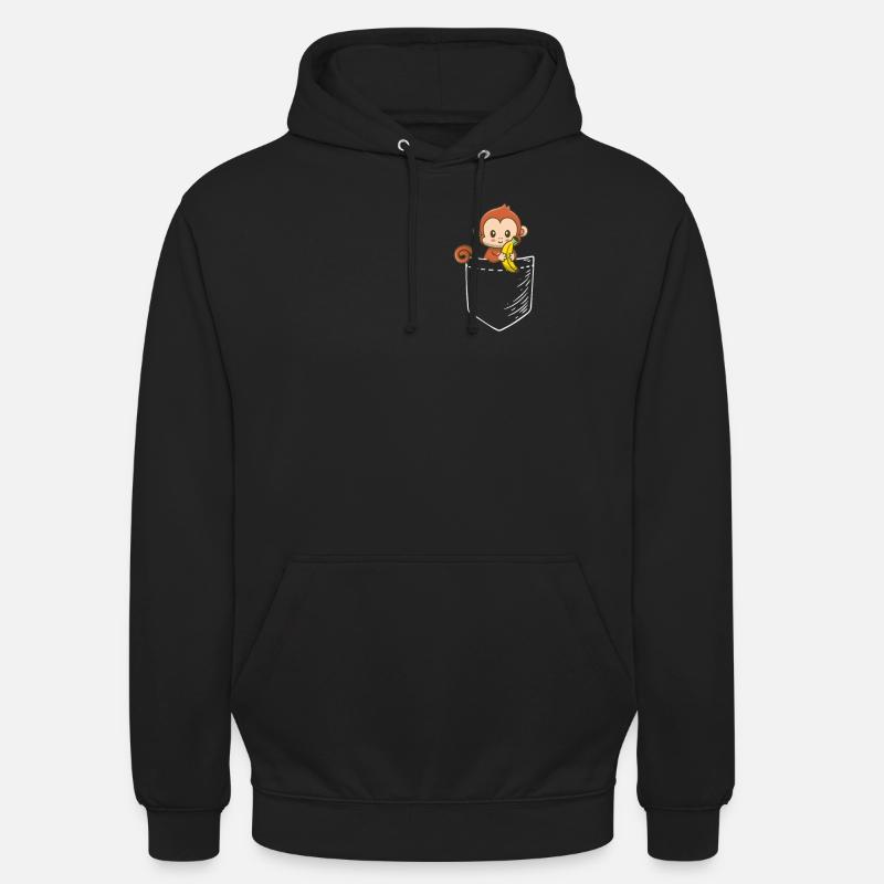 Affe - Unisex Hoodie - Schwarz