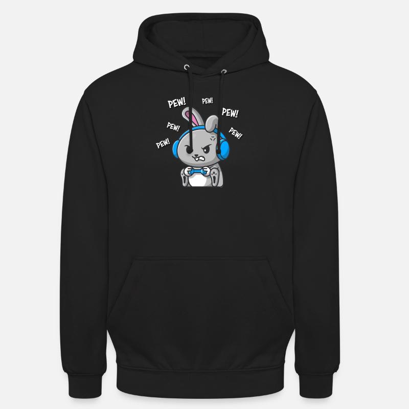 Lapin - Sweat-shirt à capuche unisexe - noir