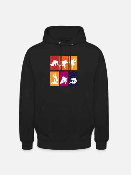 jiu-jitsu tee - Sweat-shirt à capuche unisexe - noir
