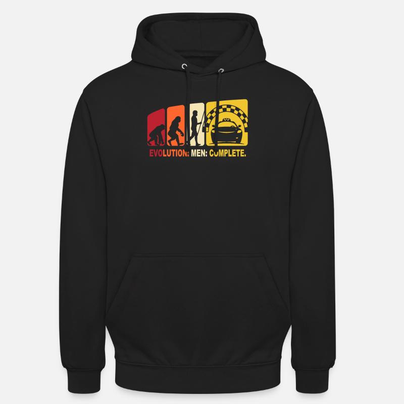 Taxi Driver Regalo Taxi Evolution - Sudadera con capucha unisex - negro