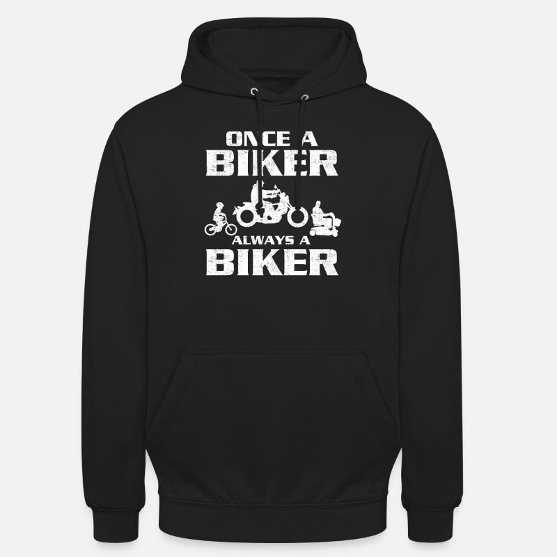 Einmal Biker immer Biker - Unisex Hoodie - Schwarz