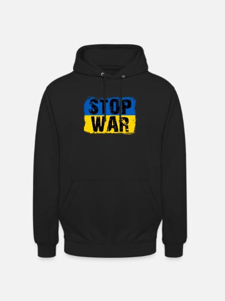 I Stand With Ukraine - Unisex Hoodie - black