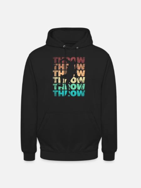 Lanceur de javelot d’athlétisme - Sweat-shirt à capuche unisexe - noir