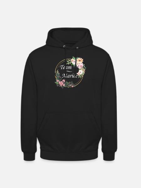 Team mariée - Sweat-shirt à capuche unisexe - noir