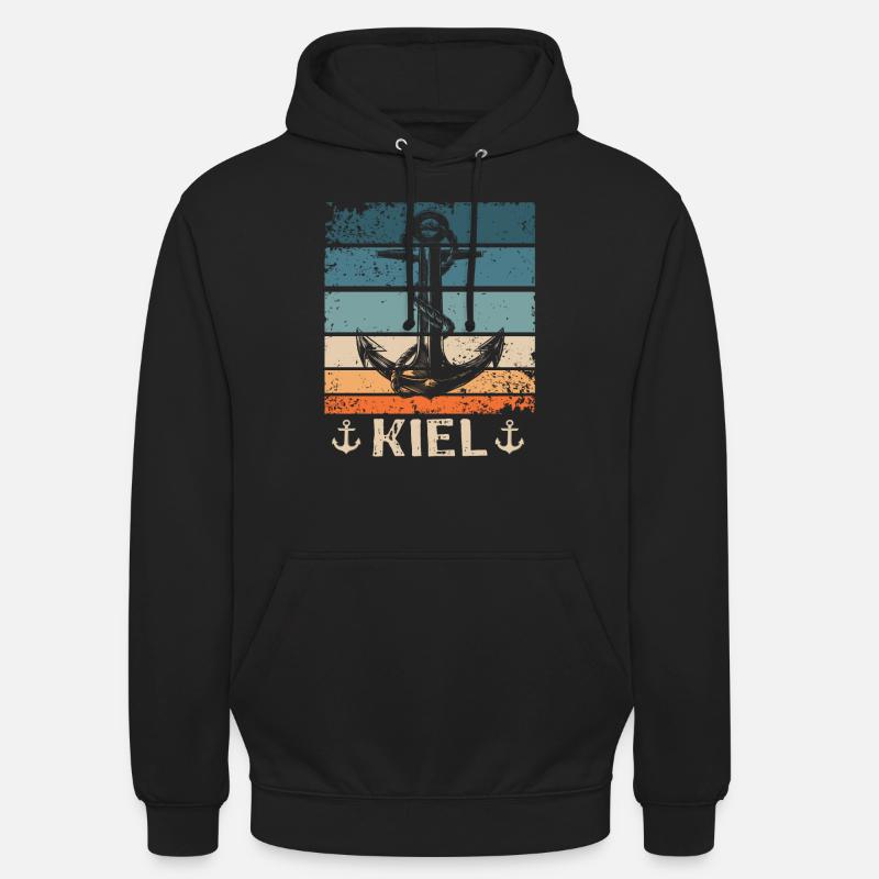 Kiel Disant Kiel Souvenir - Sweat-shirt à capuche unisexe - noir
