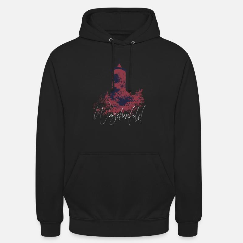 Waischenfeld - Steinerner Beutel - Franconien - Sweat-shirt à capuche unisexe - noir