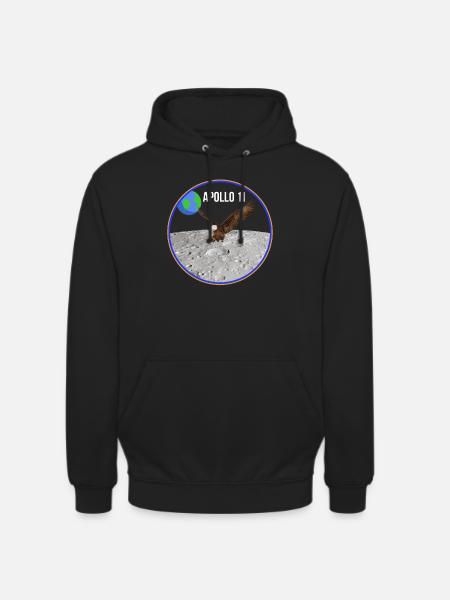 Apollo 11 Eagle - Unisex Hoodie - black