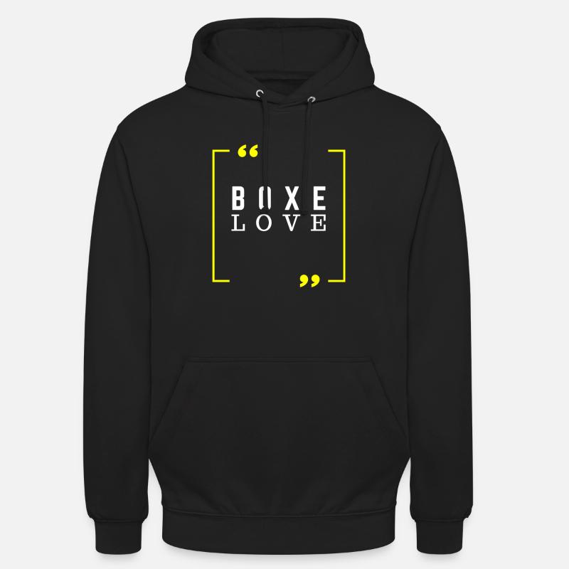 Boxen Liebe - Boxer Geschenkidee - Unisex Hoodie - Schwarz