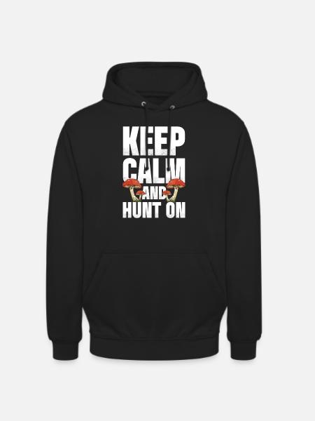 Chasse aux champignons - Sweat-shirt à capuche unisexe - noir
