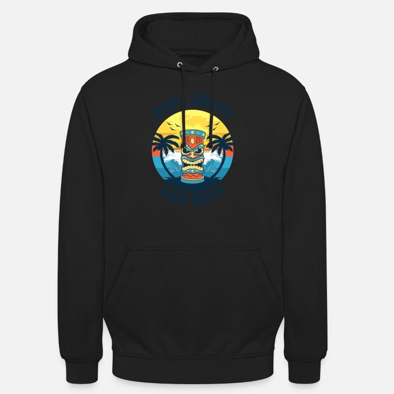 Papa Daddy Dad Bruh - Sweat-shirt à capuche unisexe - noir
