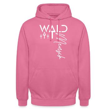 Waldmensch - Unisex Hoodie - Pink - Vorne - Alina (178cm) & Michal (187cm)