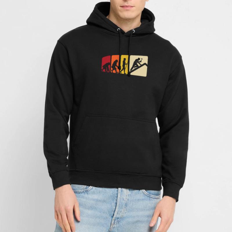 Dachdecker Evolution Dachdecken Unisex Hoodie