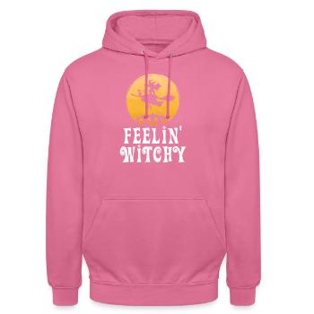feeling witchy - Unisex Hoodie - Pink - Vorne - Alina (178cm) & Michal (187cm)