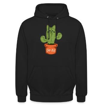 Cat-Ur - Unisex Hoodie - Schwarz - Vorne - Alina (178cm) & Michal (187cm)